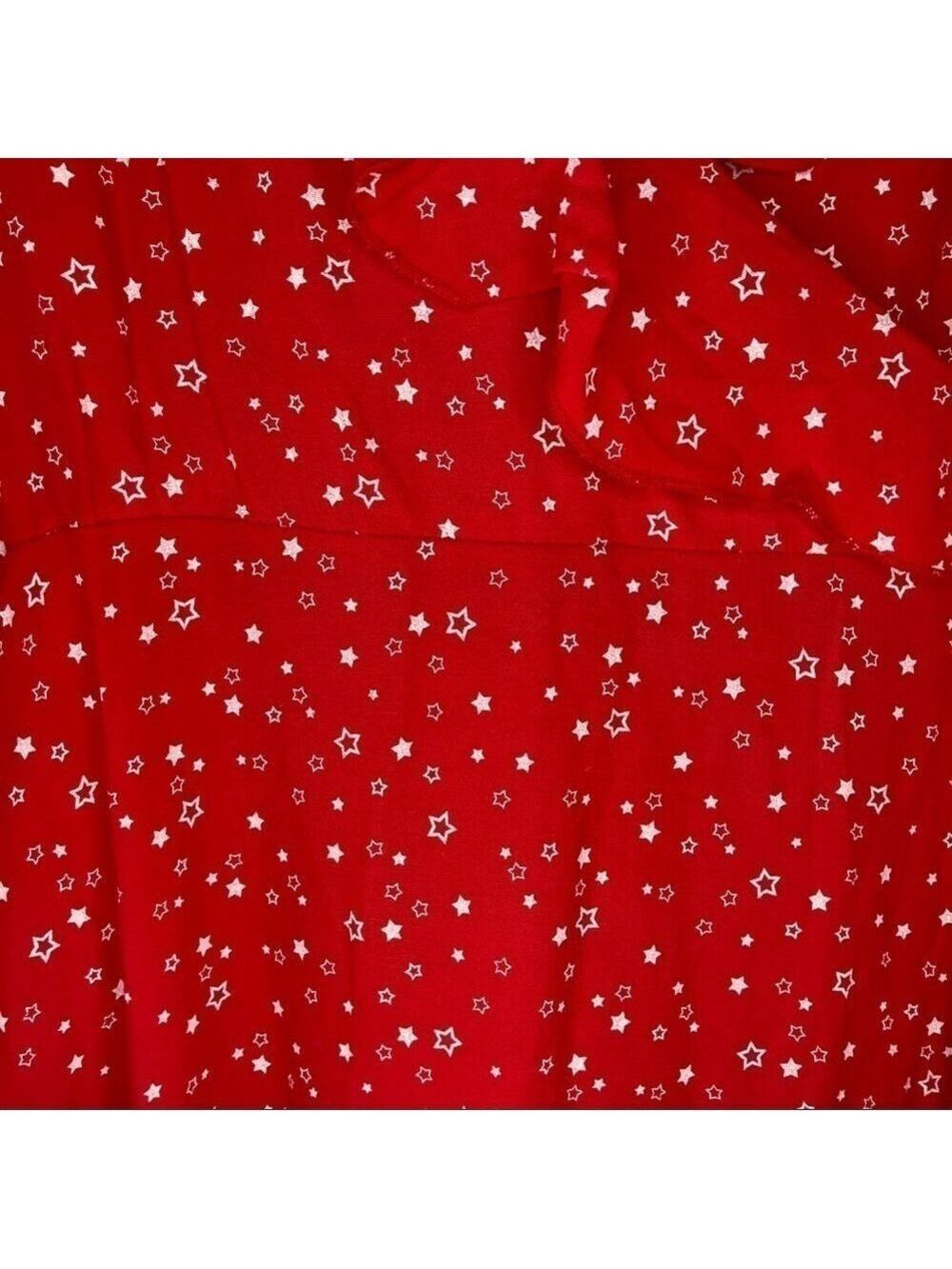 MISSGUIDED Red Star Ruffle Detail Tea Dress - Picture 7 of 11
